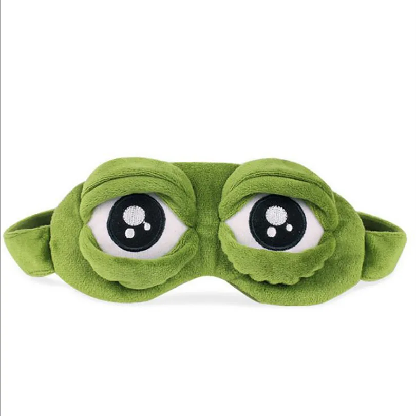 Забавные 3D лягушка спальный маска для глаз Портативный путешествия глаз повязка для сна на глаза для сна MR084