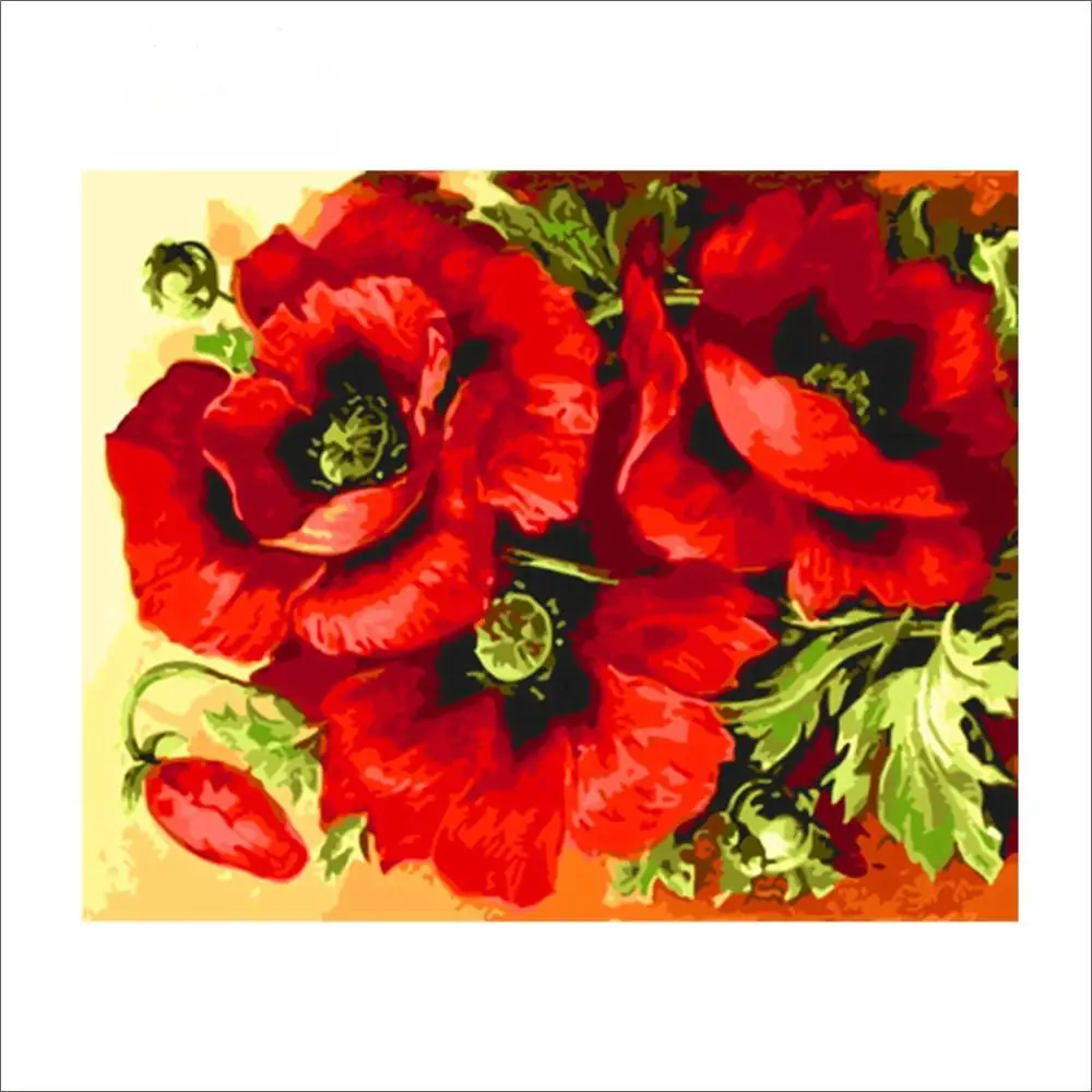 Бескаркасная краска для масляной краски по номерам Diy раскраска рисования на