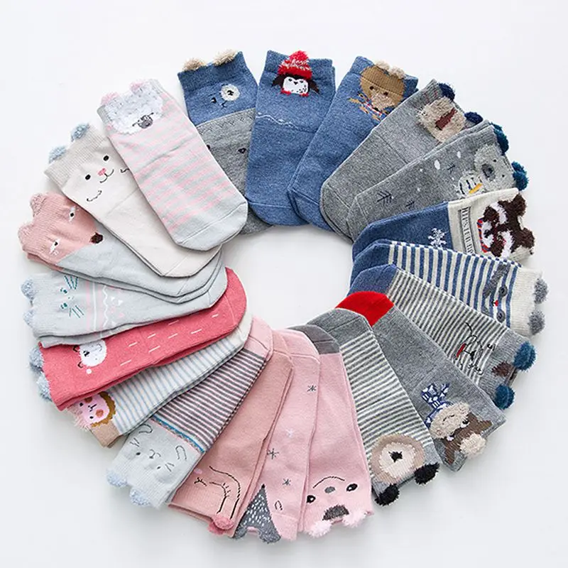 

5 Pair/lot Baby Boy Stripes Socks Soft Cotton Infant Socks Cute Cartoon Pattern Kids Socks For Baby Boy Blue Black