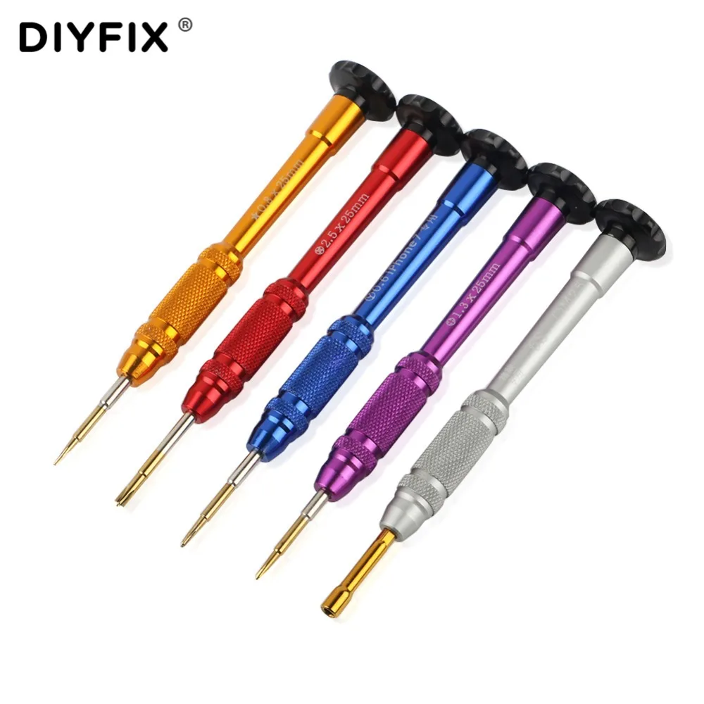 DIYFIX Phone Repair Tools Kit 5 in 1 Precision Screwdriver Set for