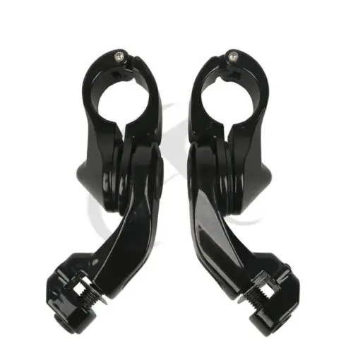 Мотоцикл 32 мм хромированный короткий угловой Регулируемый ножной подножник для