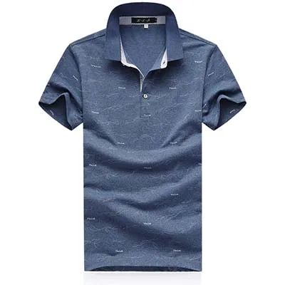 1816 light blue LONMMY плюс размер 5XL рубашка поло мужская хлопковая с короткими рукавами и лацканами воротник повседневные топы футболки модные рубашки мужские Новые лето - Цвет: 1816 light blue