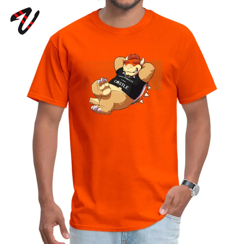 Men T Shirts Casual Street T Shirt 100% Cotton O Neck Short Sleeve Custom Tee Shirt Thanksgiving Day Drop Shipping Your Princess is in my castle 215678 orange