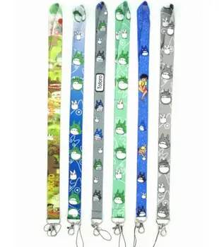 

Hot Sale 10 pcs Cartoon My Neighbor Totoro Lanyard Key Chains Pendant Gifts Party Favors A34