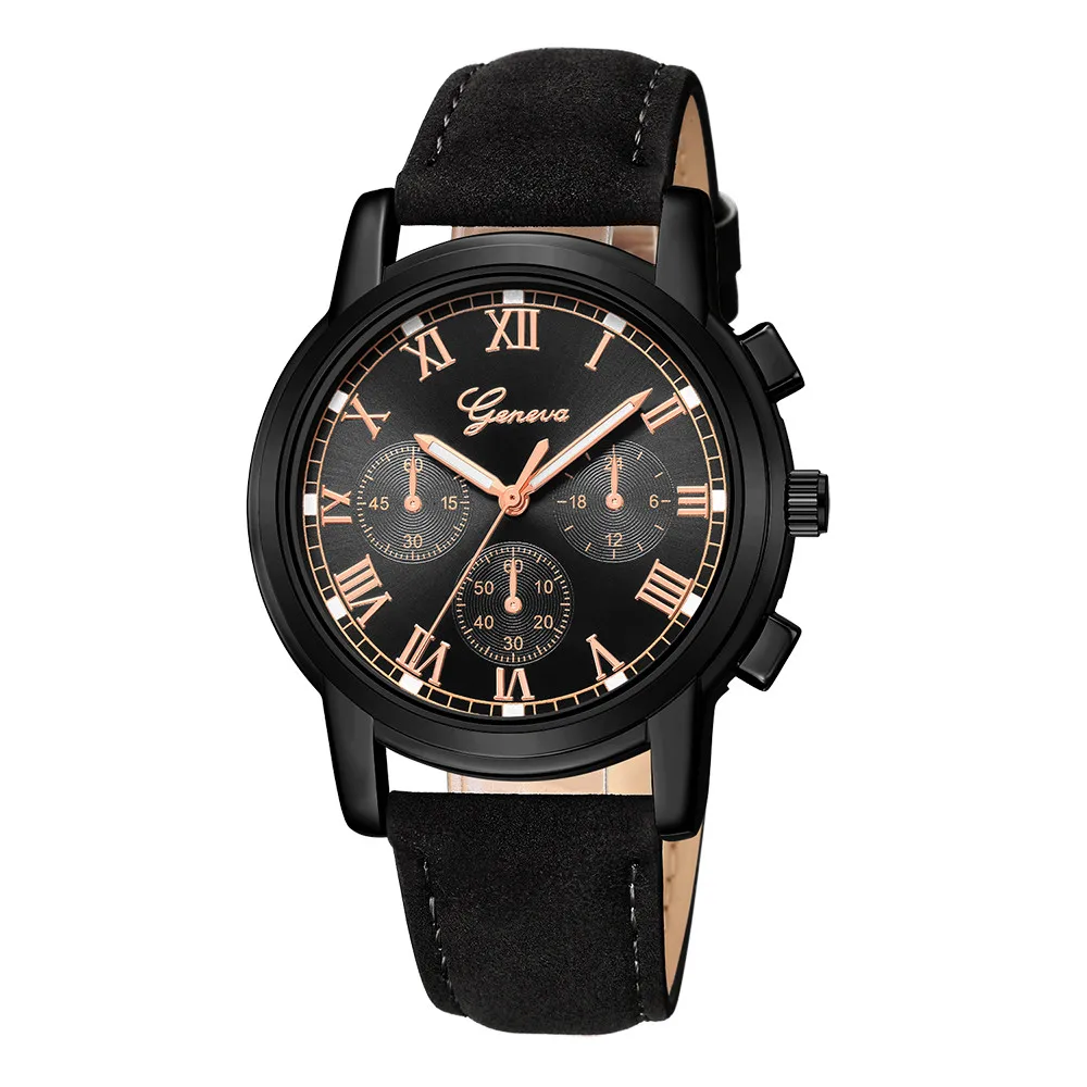 

womens genevas watches Luxury Quartz Sport Military bracelet steel stainless Dial Leather Band Wrist Watch relogio feminino 40y