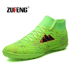 Size30-44 Новый Открытый обувь для мальчиков Футбол шиповки Training s с высоким берцем спортивные ботинки Нескользящие Chaussure