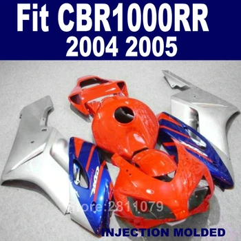 

Injection mold top selling fairing kit for Honda CBR1000RR 04 05 red silver blue fairings set CBR1000RR 2004 2005 PR46