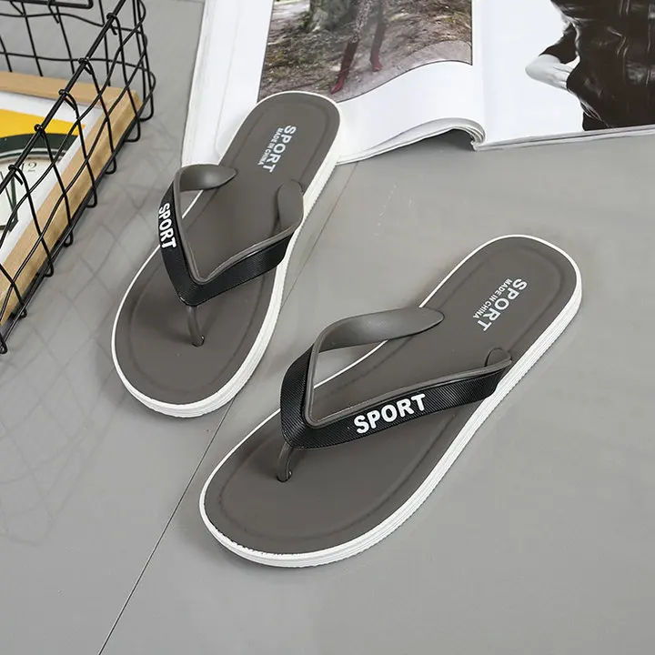 Flip-flops Beach Slim Sandal Shoes For Women Men Thick Sole Comfort Bath Outdoor Summer Proof Slippers (15)