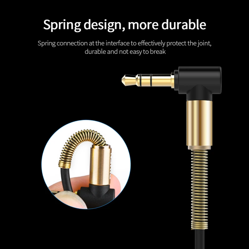 AUX Cable Jack 3.5mm Audio Cable for Car 90 Degree Right Angle Extension Cable for xiaomi redmi note headphone guitar phone