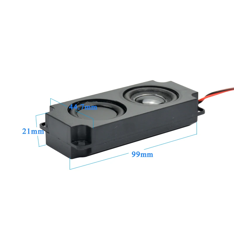 Audio Portable Speakers 2Pcs 10045 LED TV Speaker 8 Ohm 5W Double Diaphragm Bass Computer Speaker DIY For Home Theater