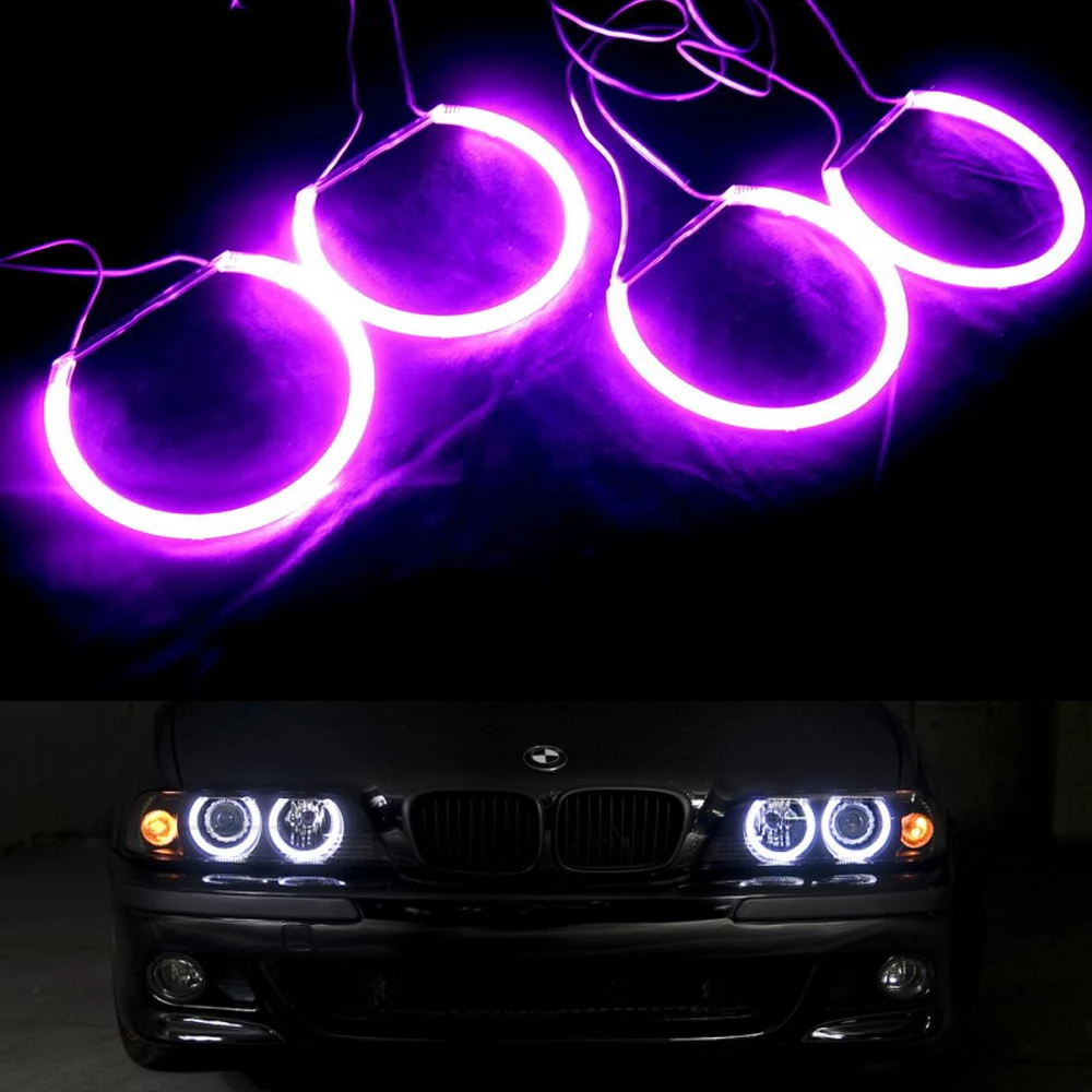 

7000K Halo Rings For BMW E39 OEM 2001 2002 2003 CCFL Angel Eyes Kit with 4 ccfl angel rings and 2 ccfl inverter