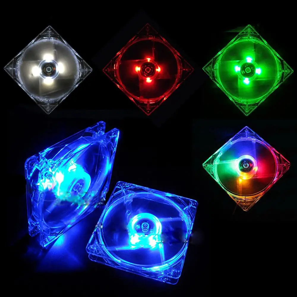 Computer PC Case Fan LED Fan Speed 120mm Hydraulic Bearing LED Blue Computer Case Cooling Fan for Computer Case Fans Cooler