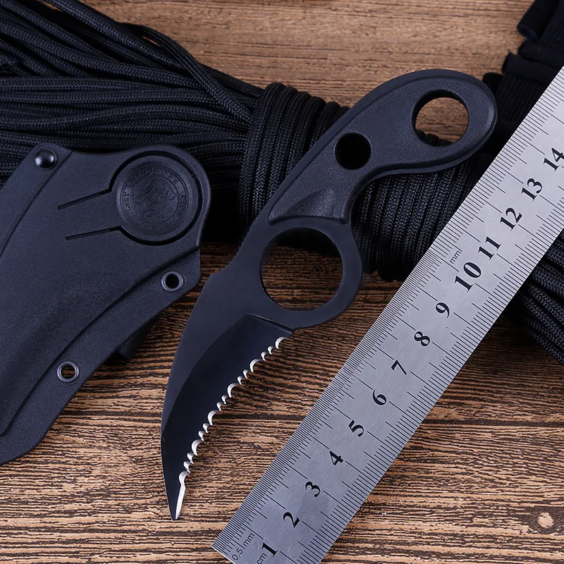 CS Cold черный острый нож CS GO тактические коготь ножи Karambit нож fight camp hike открытый самооборонный тактический карманный нож