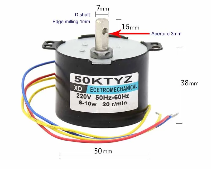 50 permanent Z постоянный магнит синхронный мотор 220 В редукторный переменного тока редуктор Мини Мотор 10 Вт двунаправленный двигатель