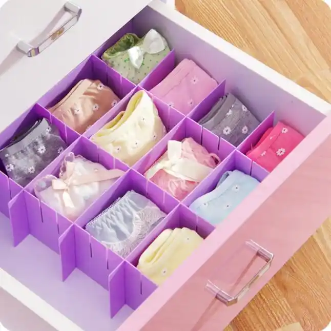 Colorful Thickening Clapboard Drawer Divider Adjustable Storage