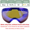 LOCLE Double Layers UV400 Anti-fog Ski Goggles Lens Brightening Lens For Weak Light Applicable to GOG-201/S-3100 (Only Lens) 3