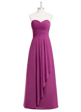 New Arrival Simple Chiffon Bridesmaid Dress Floor Length Long Bridesmaid Dress Custom Made Sweetheart Maid of Honor Dress