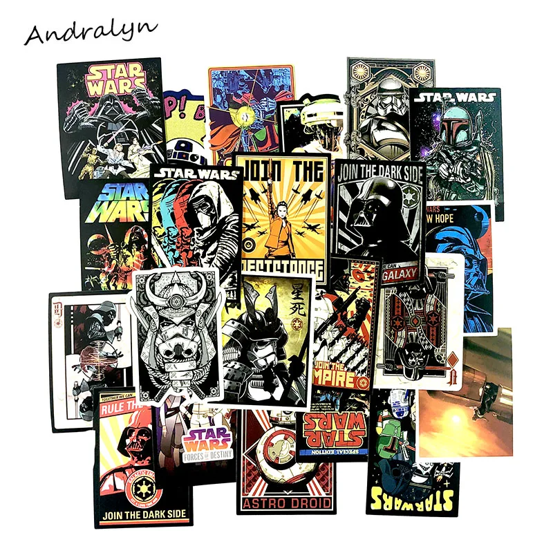 

100Pcs/Set Star Wars Cool Stickers For The Portable Notebook Motorcycle Bicycle Refrigerator Washing Machine Pvc Toy Sticker