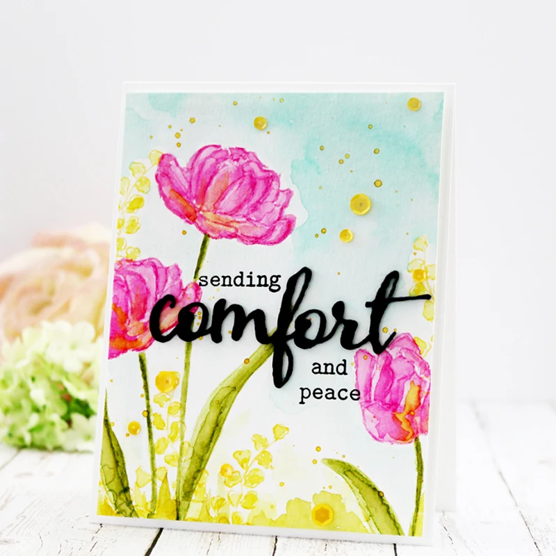 Words-Always-Sympathy-Prayers-Hope-Comfort-Me7hoto-Album-Decorative-Embossing-DIY-Paper