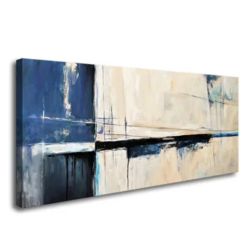 

Hand painted Wall Art Framed Canvas Abstract Color Block Stretched and Unframed Canvas Paintings Ready to Hang for Home