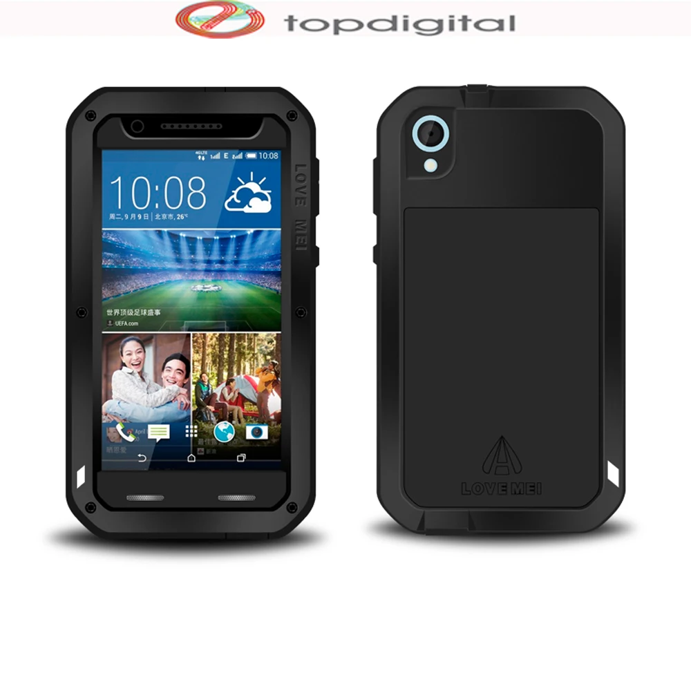 imágenes para AMOR MEI Potente Caso para HTC Desire 820 Cubierta de Metal de Aluminio A Prueba de agua A Prueba de Golpes Caja de la Armadura Llena Protector De Vidrio Templado imágenes para AMOR MEI Potente Caso para HTC Desire 820 Cubierta de Metal de Aluminio A Prueba de agua A Prueba de Golpes Caja de la Armadura Llena Protector De Vidrio Templado