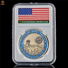 Pièce de monnaie du défi Bronze d'abraham Lincoin (CVN-72) des états-unis avec PCCB