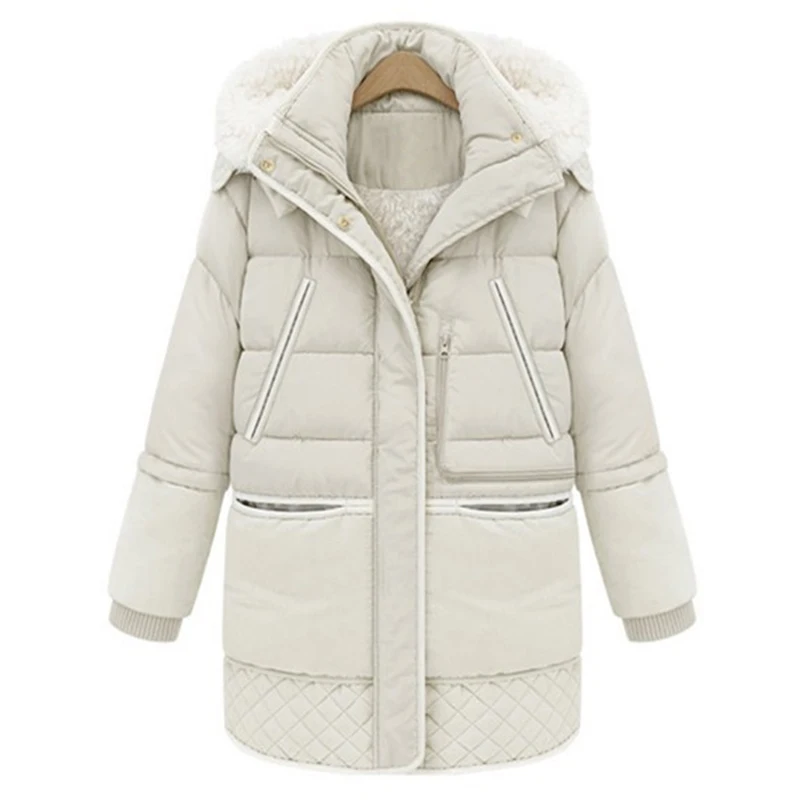 CHRLEISURE Fashion Winter Jacket Women Parka Plus Size Warm Coat Female Hooded Thick Outerwear Parkas 2017 S-3XL 2 Colors