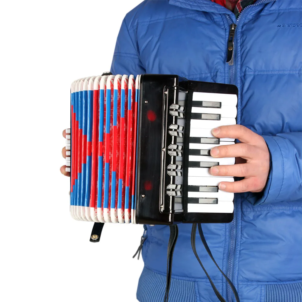 Высококачественная музыкальная игрушка 17-Key 8 Bass мини маленький аккордеон обучающий музыкальный инструмент ритм-секция игрушка для детей