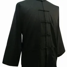 Новинка, черные и рисунком «кунг-фу» куртка китайский Вин Чун ушу с кaрмaнaми с Размеры S M L XL XXL XXXL M1119