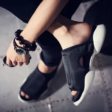 2017 y3 style Gd slippers male personality male sandals caltha shoes drag gladiator size 39-44