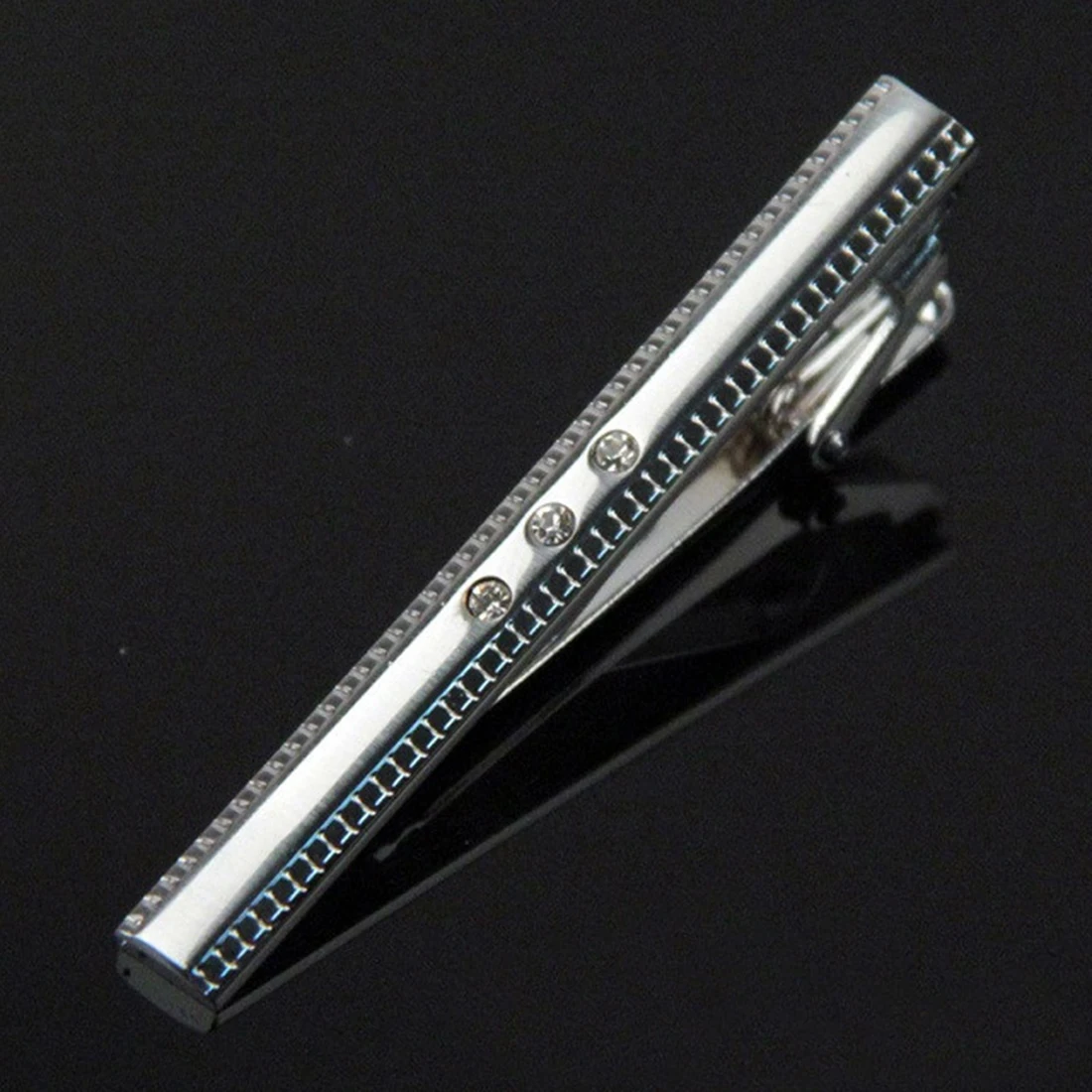 

Men Tie Bars Stainless Steel Diamante Tie Clips Pin Clasp Toned Wedding Metal Tie Clips For Men Gift Wholesale