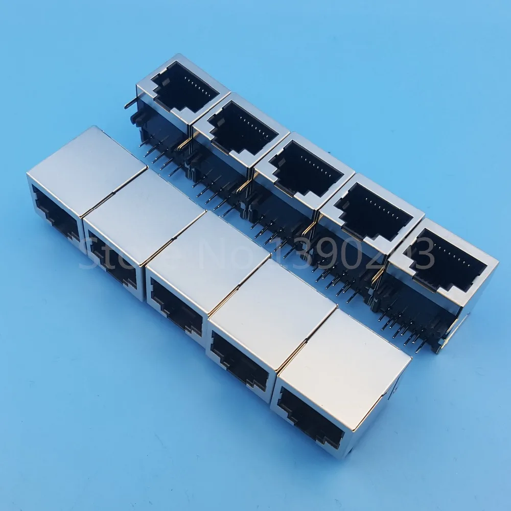 50 шт. RJ45 сети Ethernet 8P8C гнездо 8Pin DIP печатного монтажа разъем|connector 8pin|connector ethernetconnector