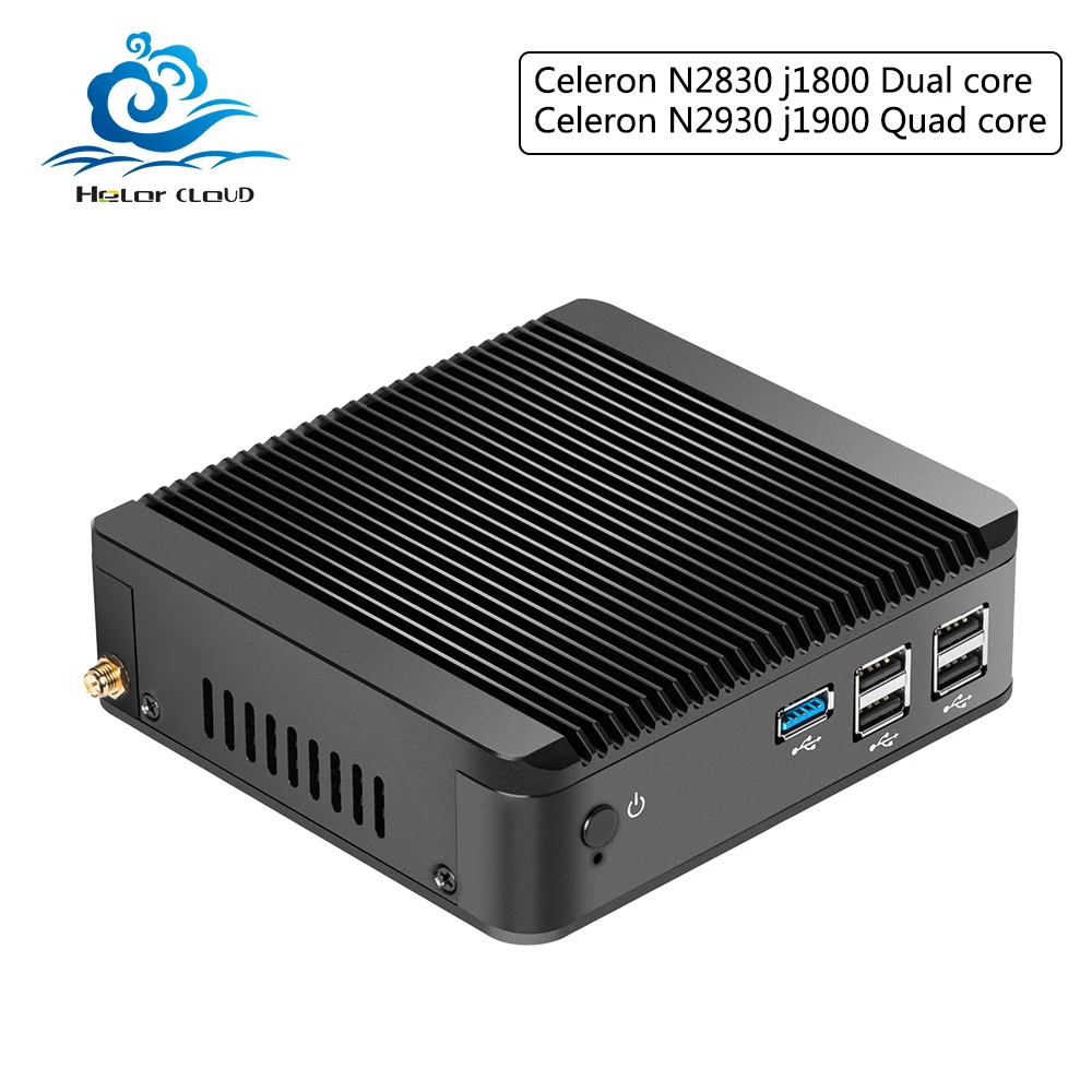 Lowest Price Hly Mini Computer Celeron N2830 J1800 Dual Core Mini PC Windows10 Celeron N2930 J1900 Quad Core  HTPC TV box WIFI 