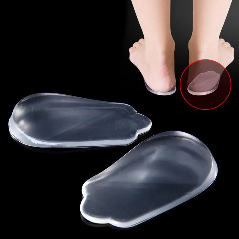 Горячие силиконовые гелевые прозрачные стельки для коррекции ног, подушечки для ног для взрослых и детей, подарок