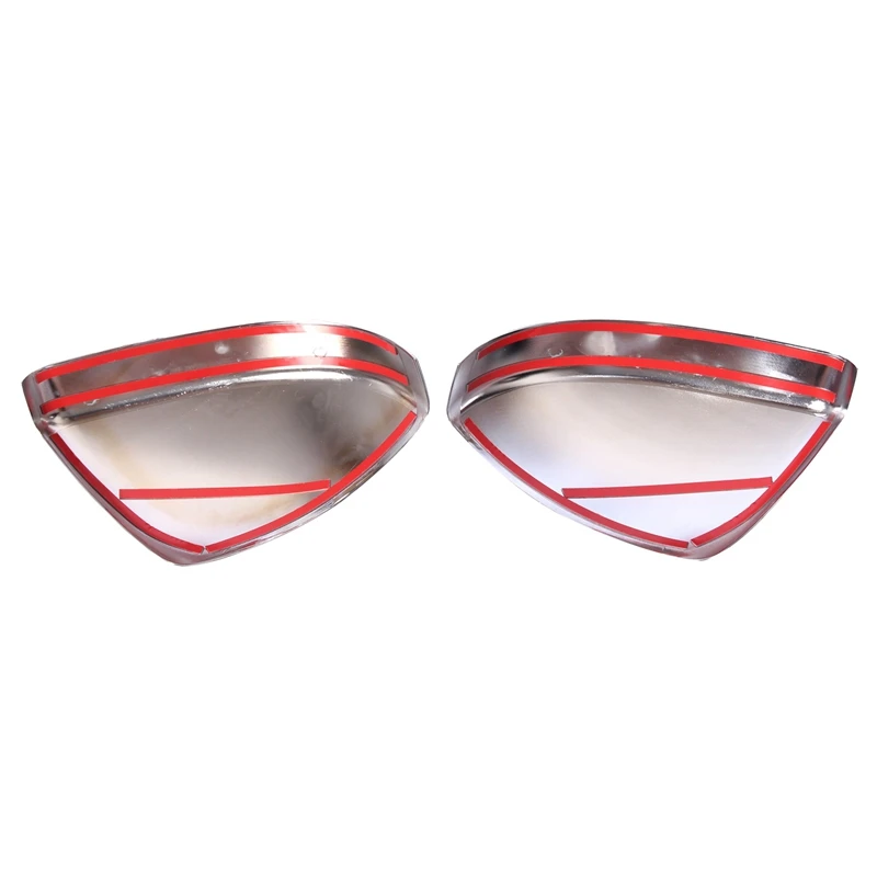 2Pcs Carbon Fiber Style Abs Plastic Side Rearview Mirror Cap Cover Trim For Land Rover Discovery Sport Range Rover Velar