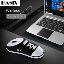 Basix беспроводная мышь Бесшумная компьютерная мышь 2,4 ГГц перезаряжаемая эргономичная обувная мышь Бесшумная беззвучная USB Беспроводная мышь для ноутбука