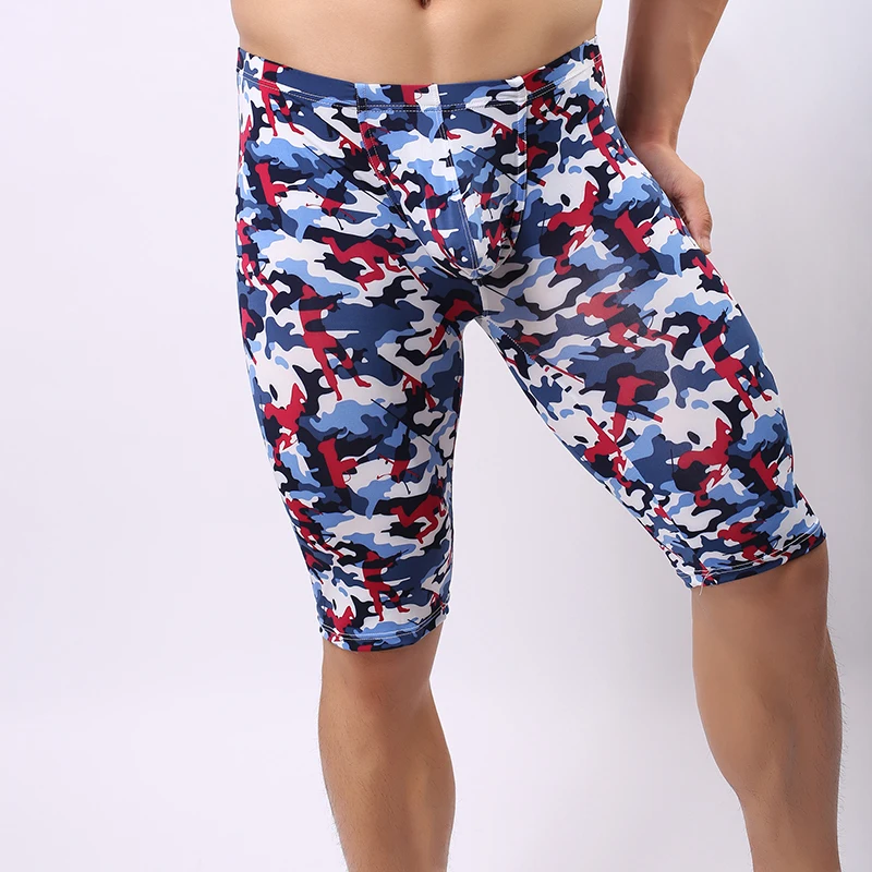 2017 летняя стильная камуфляжная Мужская сексуальная пижама для фитнеса