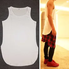 Новая Летняя мужская майка в стиле хип-хоп swag мягкий хлопковый кашемировый Бодибилдинг негабаритный Черный Белый Свободный жилет удлиненные Топы