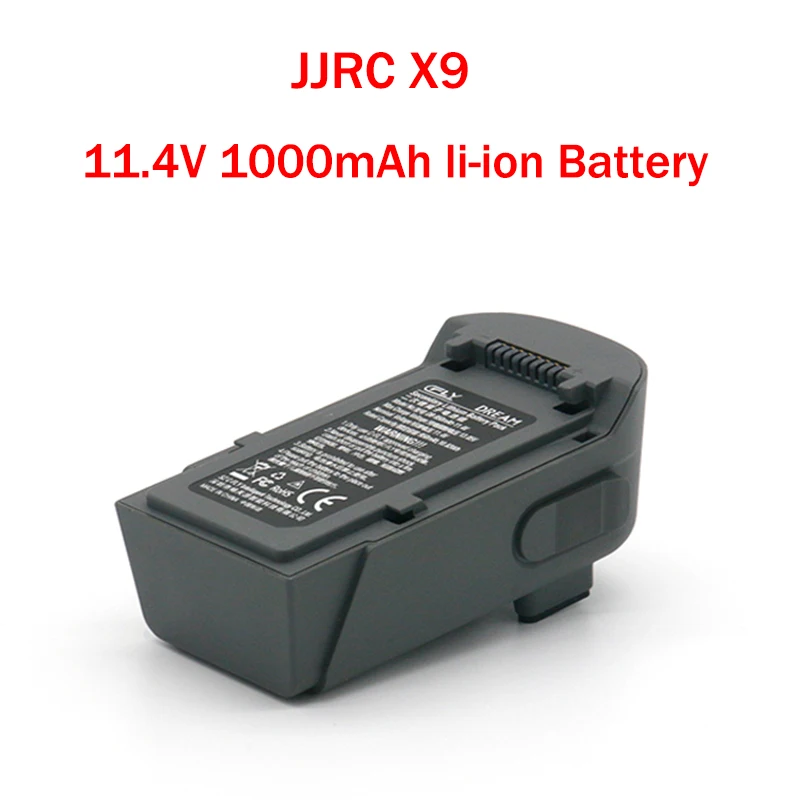 

LeadingStar Original Replacement Battery 11.4V 1000mAh li-ion Battery Flying Time 15mins FOR JJRC X9 RC Quadcopter Accessories