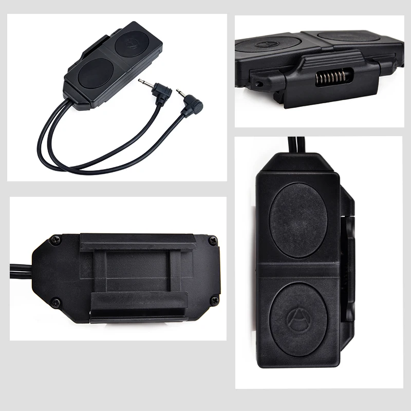 Interruptor de Controle Botão de Pressão para Peq Airsoft Tático Lanterna Duplo Remoto 16a M3x Peq 15 La-5 Peq-15 Wmx200 Dbal-d2 7 Esporte e Lazer