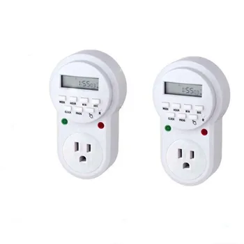 

10pcs/lot Time Control Push Button Switch US Timer Socket American Timer Socket LCD Display