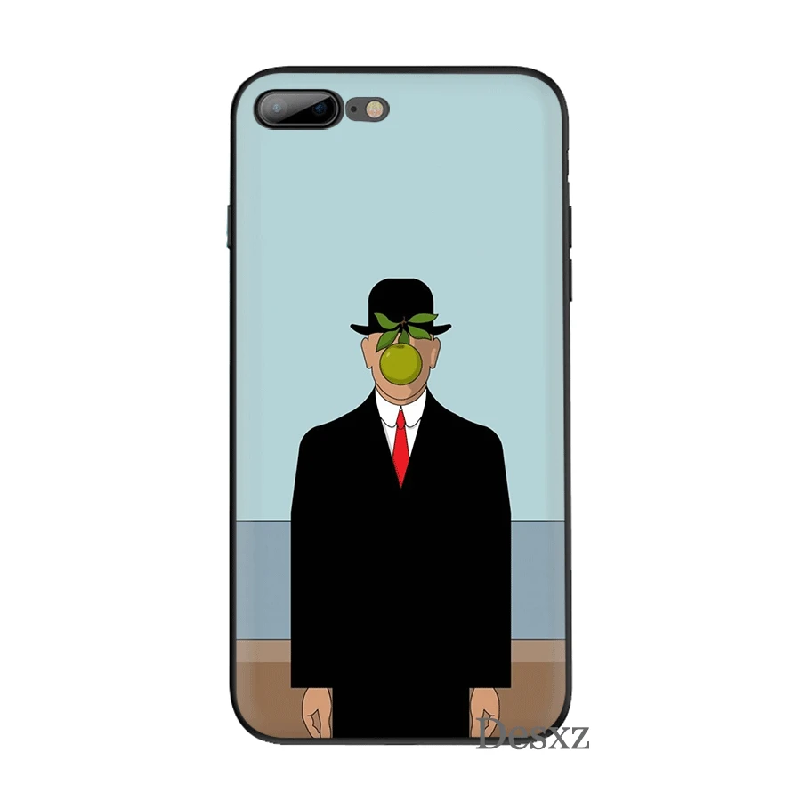 Мобильный чехол для телефона для iPhone 11 Pro XR X XS Max iPhone 6 6S 7 8 Plus 5 5S SE чехол Rene Magritte сумка корпус - Цвет: B1