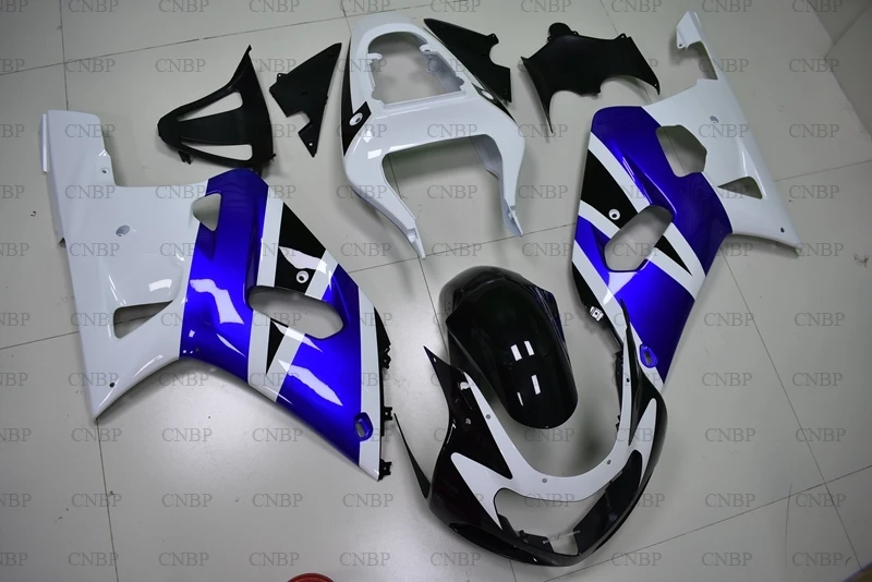 

GSXR600 GSXR750 GSXR1000 03 02 Bodywork GSXR600 GSXR750 GSXR1000 2000 - 2003 K12 White Blue Black 2003 Abs Fairing