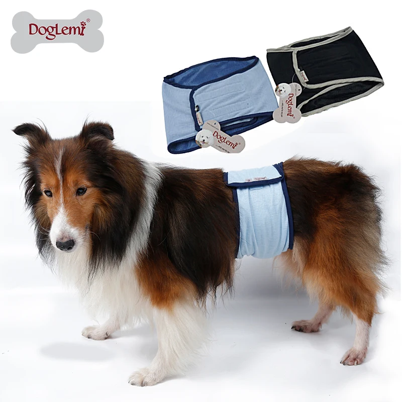 

DogLemi Cotton Washable Male Dog Diapers Sanitary Male Dog Protector Pant Diapers for Dogs and Cats