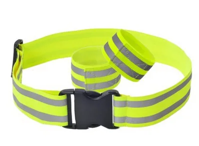 Езда ночной бег 5 см Широкий Регулируемый стрейч эластичный светоотражающий ремень безопасности можно настроить логотип оптом