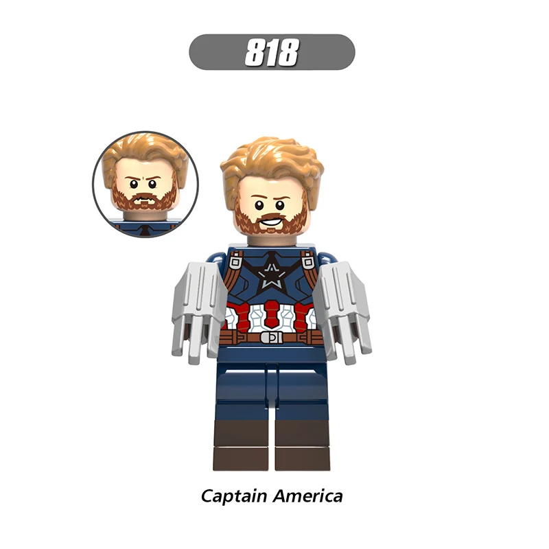 

Single Sale LegoINGlys Super Heroes Avengers 3 Figures Captain America Soliders Bricks Learning For Children Gift Toys X0186
