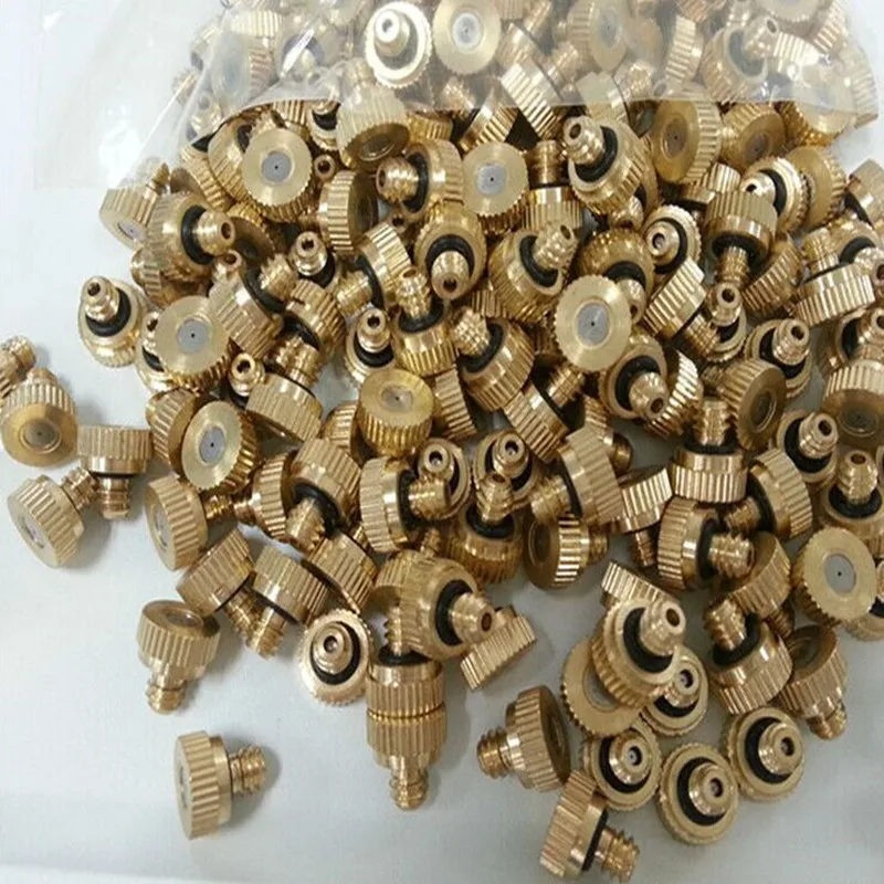 New 20pcs Brass Misting Nozzles for Cooling System 0.012'' (0.3mm) 10/24 UNC Garden