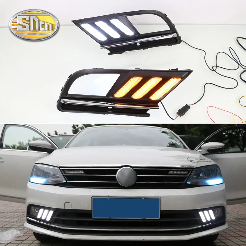 For Vw Volkswagen Jetta MK7 2016 2017 2018 LED Daytime Running Lights