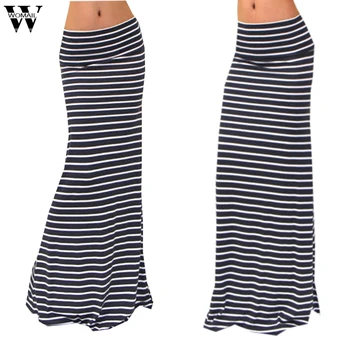 

Womail Skirt Women Summer Skirt Maxi Skirt stripe Party Casual Beach Lightweight NEW fashion 2020 A24