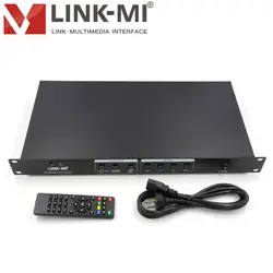 LINK-MI LM-SP49 HD сплиттер с масштабирования вход HDMI + AV VGA USB 9 выход Поддержка 180 градусов флип